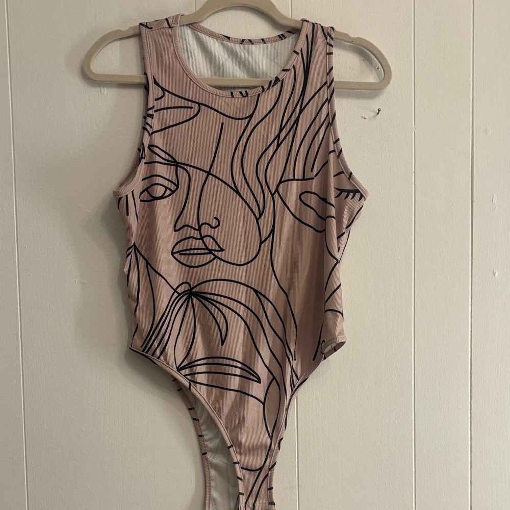 Abstract Print Bodysuit